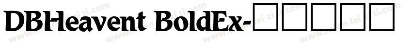 DBHeavent BoldEx字体转换